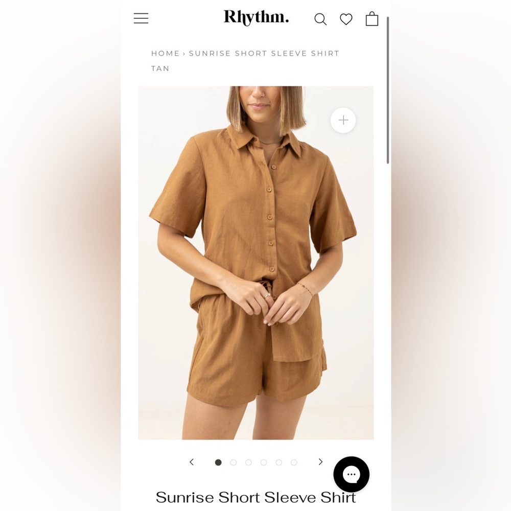 Sunrise Short Sleeve coastal shirt